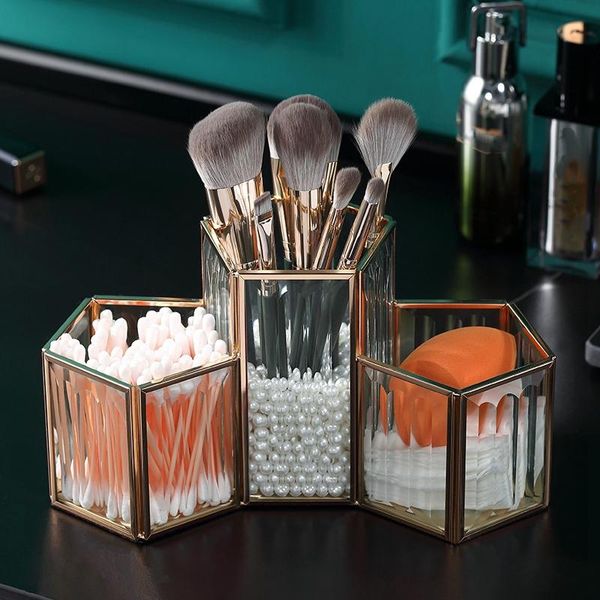 luxury golden cosmetic storage box desklipstick glass jewelry makeup brush organizer boxes & bins
luxury golden cosmetic storage box desklipstick glass jewelry makeup brush organizer boxes & bins