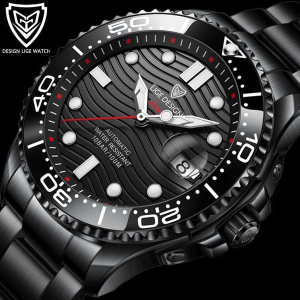 lige fashion 316 steel mens mechanical watches diving creative automatic wristwatch for men luxury 100m waterproof clock 210527, Slivery;brown
lige fashion 316 steel mens mechanical watches diving creative automatic wristwatch for men luxury 100m waterproof clock 210527, Slivery;brown