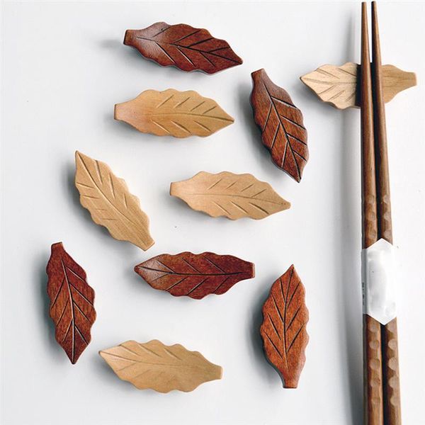 kitchen storage & organization 5pcs wooden chopsticks rests tray leaf shape fork knife holder spoon stand rack tableware decor
kitchen storage & organization 5pcs wooden chopsticks rests tray leaf shape fork knife holder spoon stand rack tableware decor