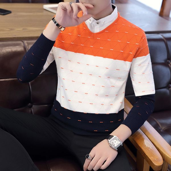 men's sweaters casual male sweater fashionable pullovers jersey long green sleeves orange red wine turn-down daily i70j, White;black
men's sweaters casual male sweater fashionable pullovers jersey long green sleeves orange red wine turn-down daily i70j, White;black