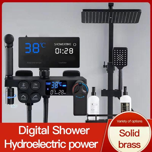 bathroom shower sets black digital display thermostatic faucet set bidet rain bath wall mounted bathtub mixer tap
bathroom shower sets black digital display thermostatic faucet set bidet rain bath wall mounted bathtub mixer tap