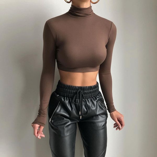 spring and autumn women's long sleeve solid color short open navel slim fashion t-shirt woman tshirts 210602, White
spring and autumn women's long sleeve solid color short open navel slim fashion t-shirt woman tshirts 210602, White