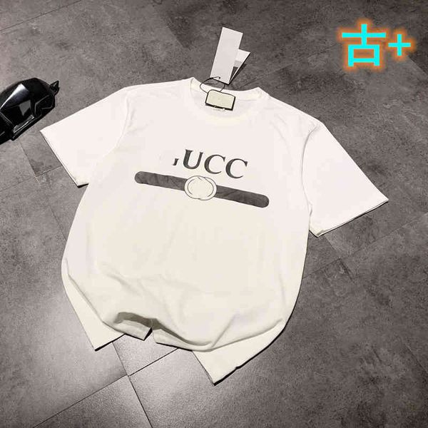 2022 factory wholesale new gu + summer printed short sleeve t-shirt for men and women, White
2022 factory wholesale new gu + summer printed short sleeve t-shirt for men and women, White