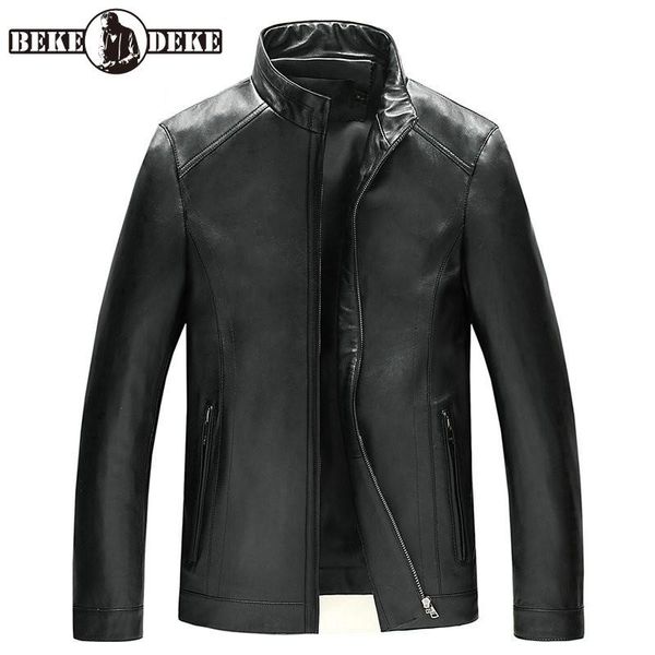 men's leather & faux 2021 mens sheepskin real jacket stand collar moto biker outerwear zip office short coat, Black
men's leather & faux 2021 mens sheepskin real jacket stand collar moto biker outerwear zip office short coat, Black