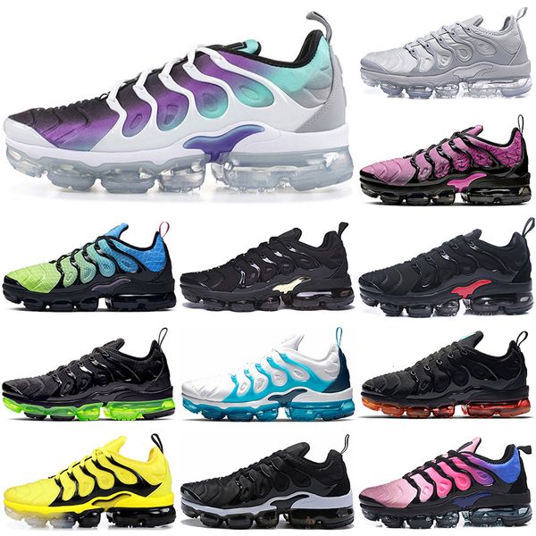 

Plus Running shoes TN men women White red Black Volt Psychic Pink Blue Fury Bumblebee Lemon Lime Hyper Violet outdoor sneakers trainers sport size 36-45