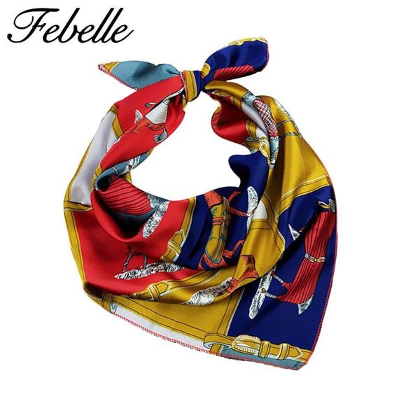 scarves febelle 70*70cm square silk scarf women luxury band print hair tie neck wear satin, Blue;gray
scarves febelle 70*70cm square silk scarf women luxury band print hair tie neck wear satin, Blue;gray