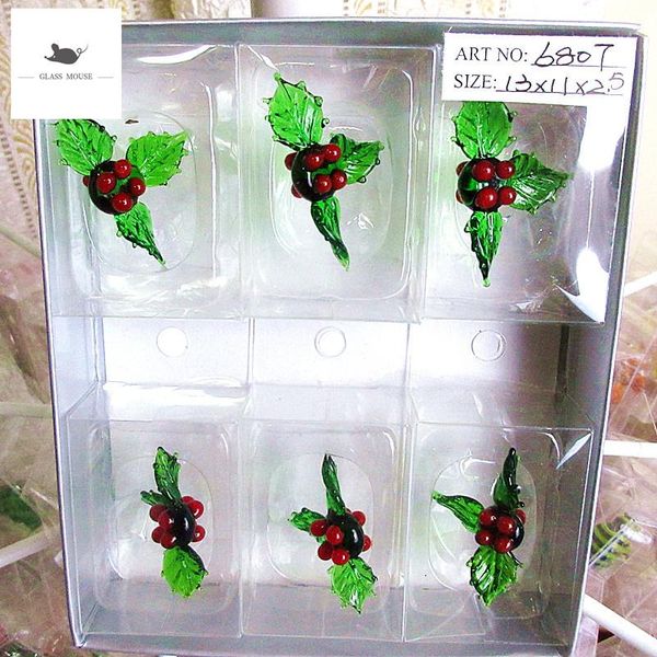 christmas decorations 6pcs handmade glass lucky leaves figurines ornaments tree decor pendant accessories charms year gifts
christmas decorations 6pcs handmade glass lucky leaves figurines ornaments tree decor pendant accessories charms year gifts