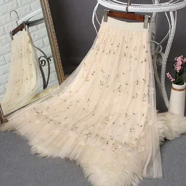 summer elastic high waist slim fairy mesh skirt sweet casual all-match women a-line pleated long skirts, Black
summer elastic high waist slim fairy mesh skirt sweet casual all-match women a-line pleated long skirts, Black