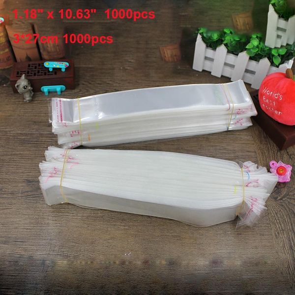 gift wrap 1000pcs 1.18" x10.63" opp bags small packaging bag for trinkets storage 3*27cm clear plastic pouches
gift wrap 1000pcs 1.18" x10.63" opp bags small packaging bag for trinkets storage 3*27cm clear plastic pouches