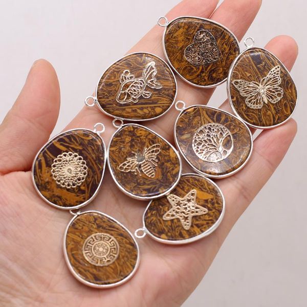 charms natural fat drop-shaped striped tiger eye stone pendant loose beads diy charm necklace bracelet earrings jewelry accessories, Bronze;silver
charms natural fat drop-shaped striped tiger eye stone pendant loose beads diy charm necklace bracelet earrings jewelry accessories, Bronze;silver