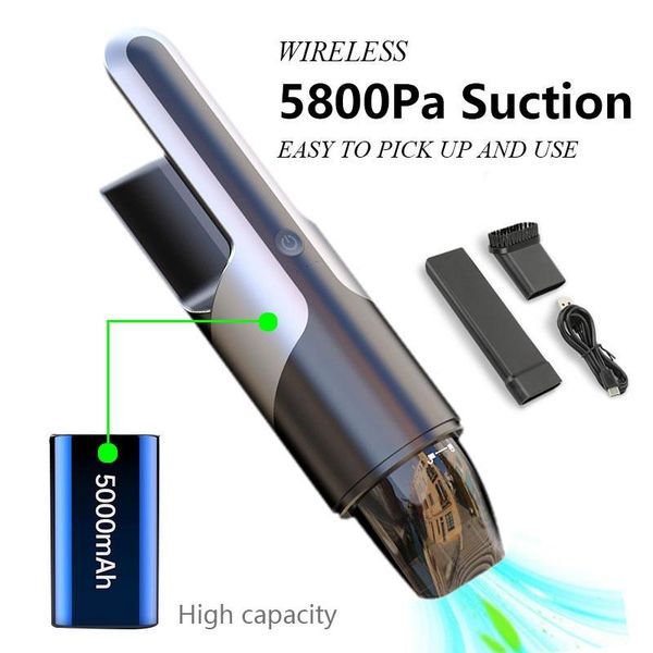 5800pa portable car vacuum cleaner 5000mah high capacity wireless handheld home desktop
5800pa portable car vacuum cleaner 5000mah high capacity wireless handheld home desktop