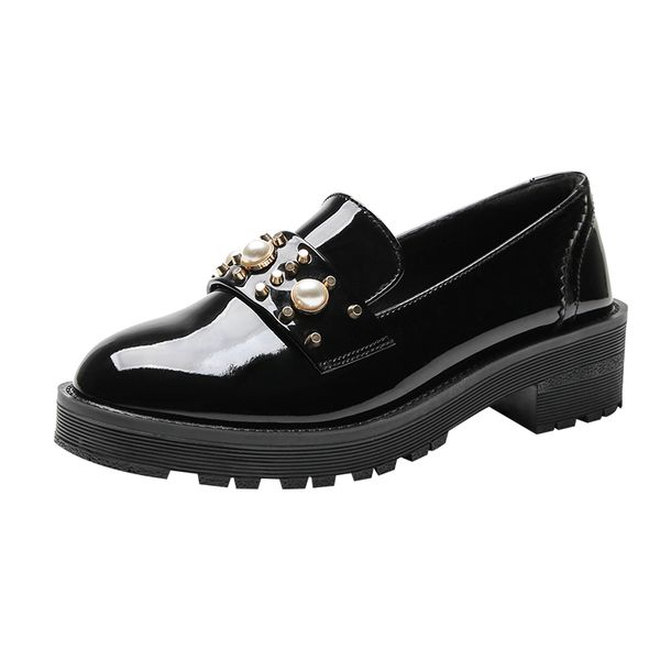 women pumps rivet peal luxury loafers leather shoes spring fur high platform thick heel shoes woman retro office lady footwear, Black
women pumps rivet peal luxury loafers leather shoes spring fur high platform thick heel shoes woman retro office lady footwear, Black