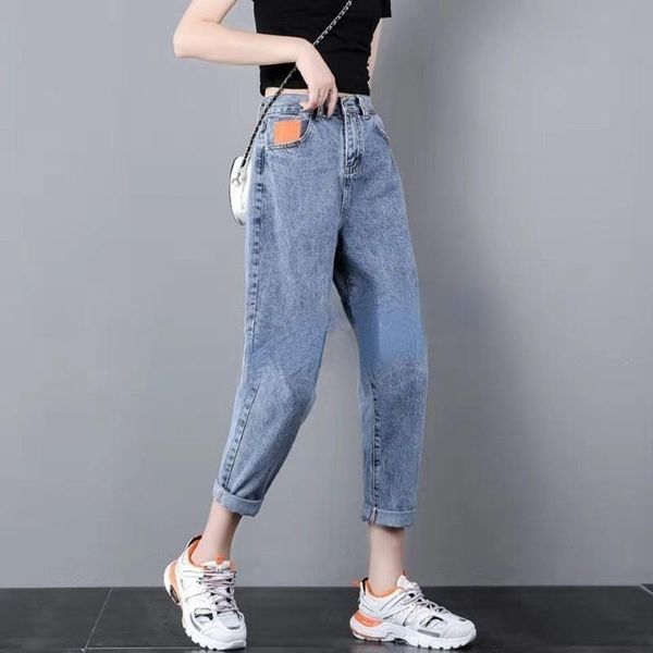 women's jeans nine point cowboy women 2021 large high waist loose thin korean simple, Blue
women's jeans nine point cowboy women 2021 large high waist loose thin korean simple, Blue