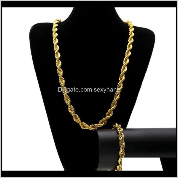 & sets drop delivery 2021 hip hop gold rope chain fashion mens 1cm twist chains bracelet necklace jewelry set ptek1, Silver
& sets drop delivery 2021 hip hop gold rope chain fashion mens 1cm twist chains bracelet necklace jewelry set ptek1, Silver