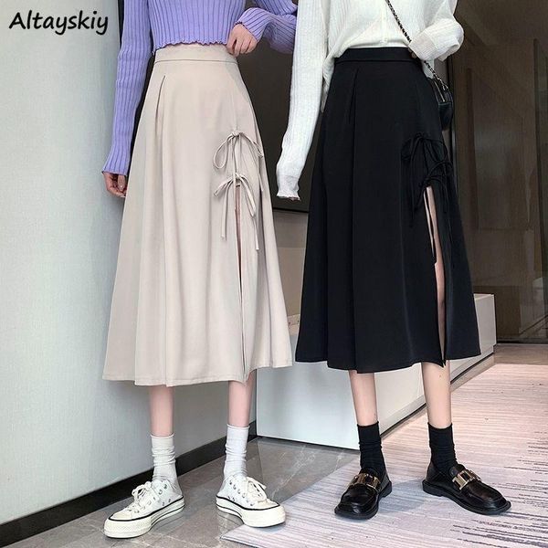 skirts women solid side-split lace-up spring designs mid-calf long bottoms ladies high waist temperament ulzzang skirt, Black
skirts women solid side-split lace-up spring designs mid-calf long bottoms ladies high waist temperament ulzzang skirt, Black