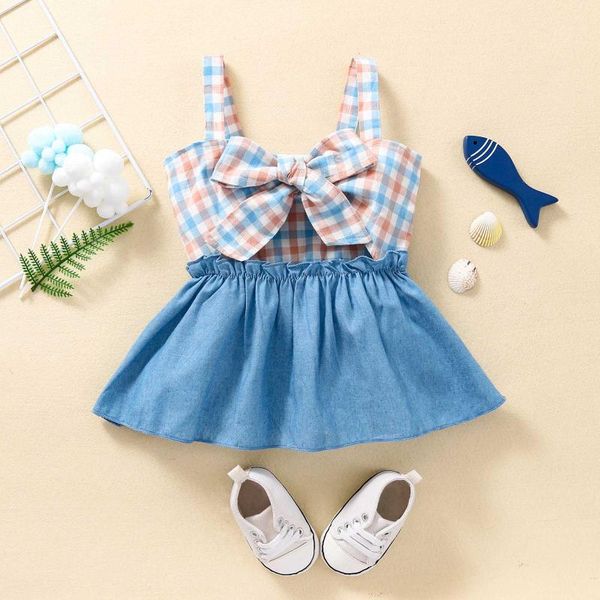 girl's dresses toddler baby girls dress sleeveless plaid printed bowknot kids for children party princess outfit vestidos, Red;yellow
girl's dresses toddler baby girls dress sleeveless plaid printed bowknot kids for children party princess outfit vestidos, Red;yellow
