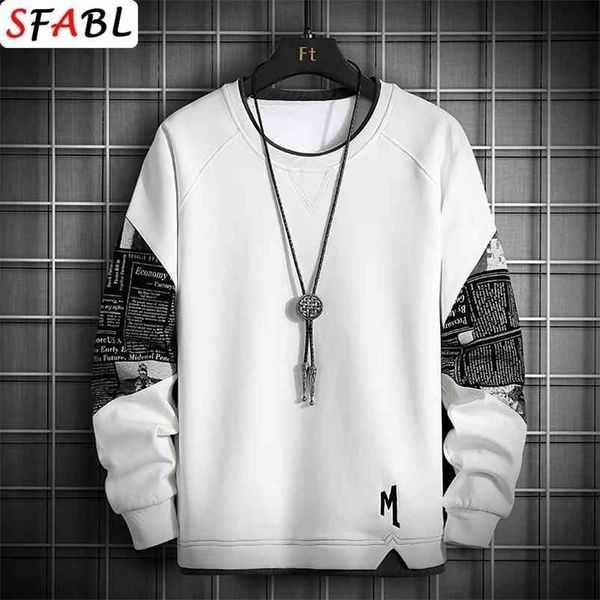 sfabl men fashion patchwork hoodies sweatshirt male casual long sleeve crewneck sweatshirts hip hop harajuku pullover mens 210818, Black
sfabl men fashion patchwork hoodies sweatshirt male casual long sleeve crewneck sweatshirts hip hop harajuku pullover mens 210818, Black