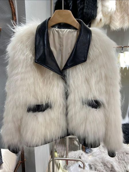 women's fur & faux women clothes raccoon dog car coat female winter real fs21123, Black
women's fur & faux women clothes raccoon dog car coat female winter real fs21123, Black