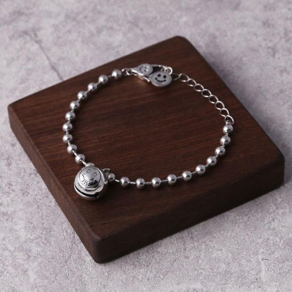 charm bracelets 925 sterling silver round smile bell pendant bracelet women thai s925 bead chain bangle female solid cute wristlet, Golden;silver
charm bracelets 925 sterling silver round smile bell pendant bracelet women thai s925 bead chain bangle female solid cute wristlet, Golden;silver