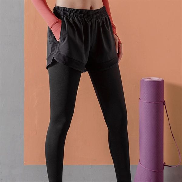 yoga outfit two fake pants women running gym workout clothes sport pant plus size
yoga outfit two fake pants women running gym workout clothes sport pant plus size