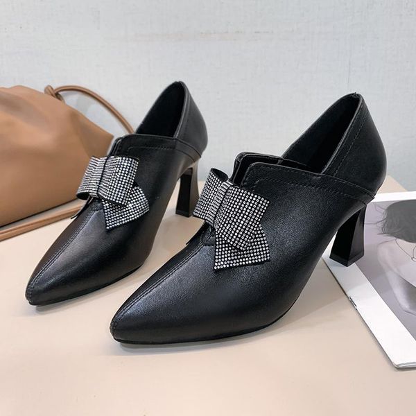 dress shoes rhinestone bow design soft leather women heels fashion party wedding high heel, Black
dress shoes rhinestone bow design soft leather women heels fashion party wedding high heel, Black