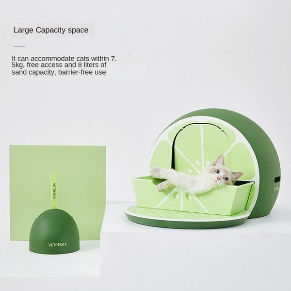 other cat supplies grapefruit fully enclosed toilet large anti splashing litter basin drawer type box pet
other cat supplies grapefruit fully enclosed toilet large anti splashing litter basin drawer type box pet