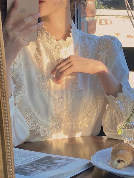 women's blouses & shirts station autumn clothing french socialite temperament base lace female online influencer sweet fashion style ra, White
women's blouses & shirts station autumn clothing french socialite temperament base lace female online influencer sweet fashion style ra, White