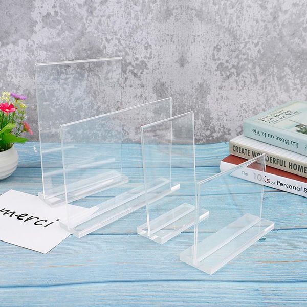 hooks & rails t shape double side magnetic acrylic sign card holder display stand menu paper stands frame for tables restaurants board
hooks & rails t shape double side magnetic acrylic sign card holder display stand menu paper stands frame for tables restaurants board