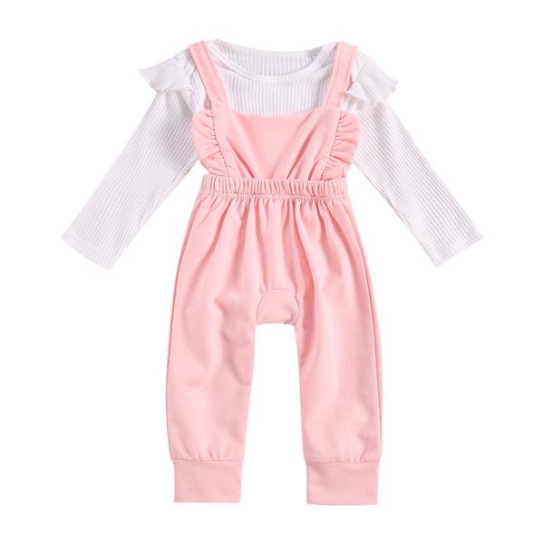clothing sets born baby girl long sleeve romper suspender pants knitting clothes set infant girls 2pcs outfits for spring fall 0-24m, White
clothing sets born baby girl long sleeve romper suspender pants knitting clothes set infant girls 2pcs outfits for spring fall 0-24m, White