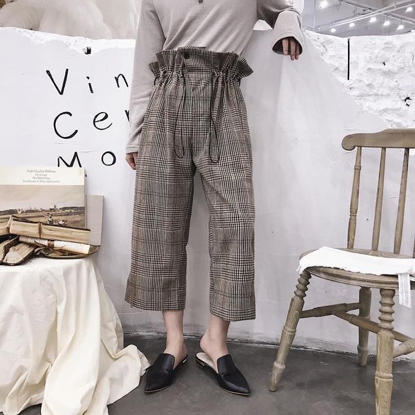 men's fashion trend retro style lattice printing high waist casual pants loose black/brown color trousers plus size m-2xl
men's fashion trend retro style lattice printing high waist casual pants loose black/brown color trousers plus size m-2xl