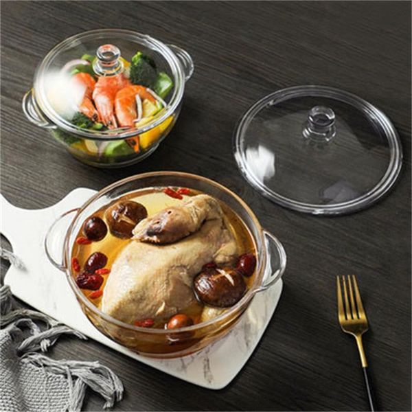 bowls 1l/1.5l transparent glass pot for soup household large bowl with lid kitchen and dessert water stew
bowls 1l/1.5l transparent glass pot for soup household large bowl with lid kitchen and dessert water stew