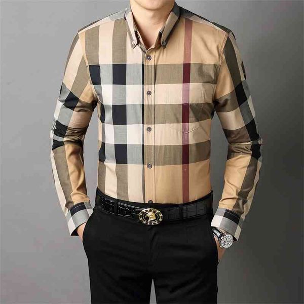 b family camel large check men's long sleeve shirt, White;black 
b family camel large check men's long sleeve shirt, White;black