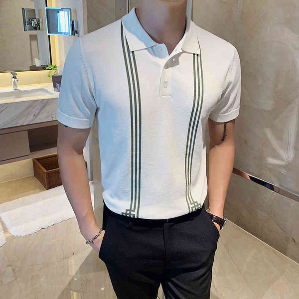 men's polos british style summer striped for men fashion 2021 short sleeve mens casual shirts slim fit streetwear homme 3xl xf6e, White;black
men's polos british style summer striped for men fashion 2021 short sleeve mens casual shirts slim fit streetwear homme 3xl xf6e, White;black