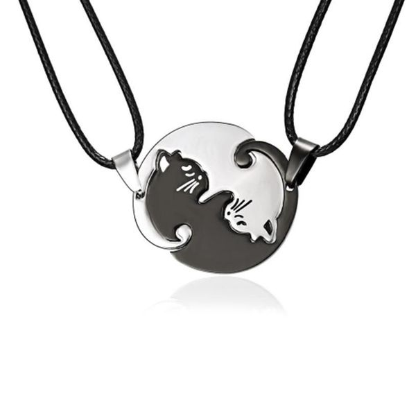 hight quailty fashion couples necklaces black white couple necklace titanium steel animal cat pendants jewelry gift pendant, Silver
hight quailty fashion couples necklaces black white couple necklace titanium steel animal cat pendants jewelry gift pendant, Silver