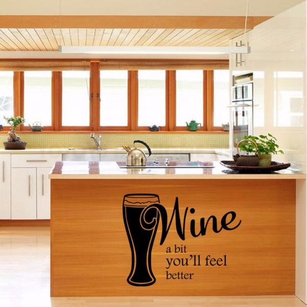 wall stickers kitchen room decoration wine a bit you will feel better quotes home decor art removable sticker beer bar w79
wall stickers kitchen room decoration wine a bit you will feel better quotes home decor art removable sticker beer bar w79