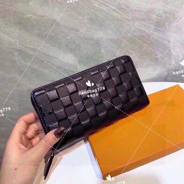 designer luxury bag men business leather checkerboard wallet multi function credit card clip internal zippered pocket coin position pure bla
designer luxury bag men business leather checkerboard wallet multi function credit card clip internal zippered pocket coin position pure bla