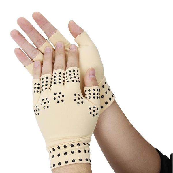 wrist support 1 pair magnetic therapy fingerless gloves arthritis pain relief heal joints braces supports health care sport safe, Black;red
wrist support 1 pair magnetic therapy fingerless gloves arthritis pain relief heal joints braces supports health care sport safe, Black;red