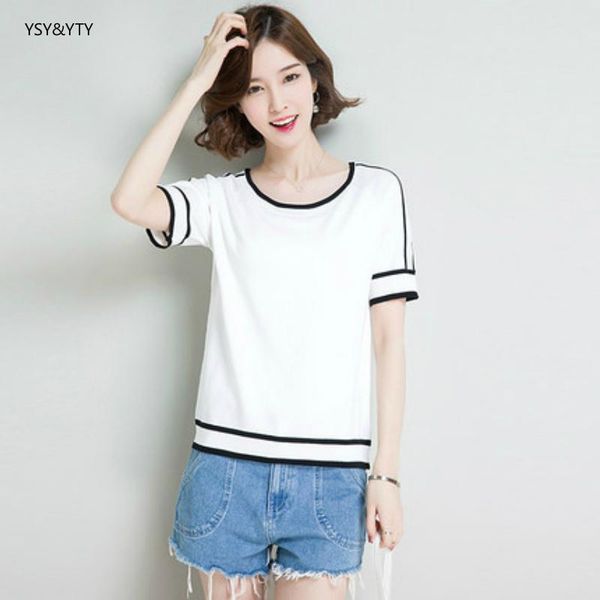women's t-shirt women clothes 2021 summer slim short-sleeved female plus size kawaii paragraph head versatile shirt, White
women's t-shirt women clothes 2021 summer slim short-sleeved female plus size kawaii paragraph head versatile shirt, White