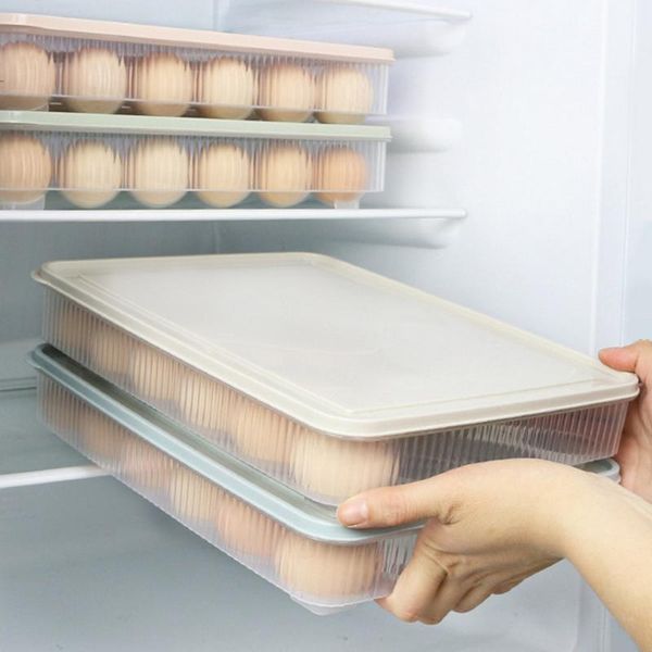 storage bottles & jars 1pc 24 eggs holder clear space-saving egg box container refrigerator organizer for restaurant
storage bottles & jars 1pc 24 eggs holder clear space-saving egg box container refrigerator organizer for restaurant