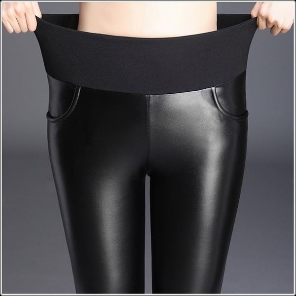 women's pants & capris high waist black pu faux leather women plus big size push up hip slim skinny pencil trousers casual warm seamles, Black;white
women's pants & capris high waist black pu faux leather women plus big size push up hip slim skinny pencil trousers casual warm seamles, Black;white