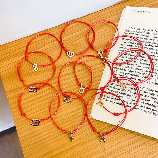 golden 12 constellations bracelet red ins niche design simple couple's hand rope student's friend, Black
golden 12 constellations bracelet red ins niche design simple couple's hand rope student's friend, Black