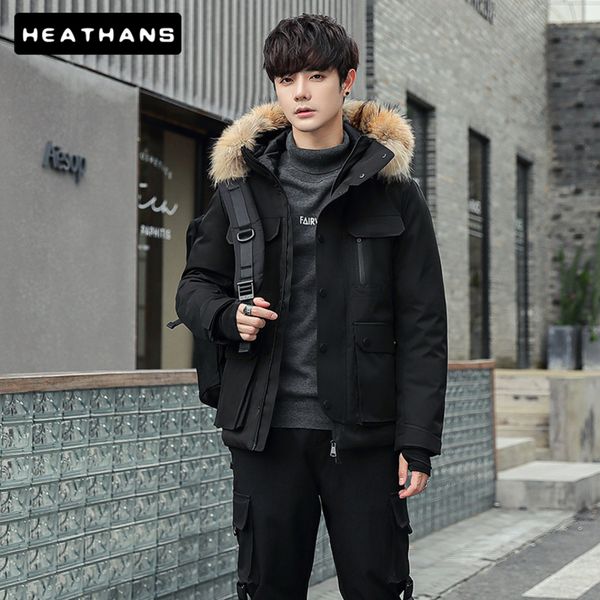 men's 20 degree down et, raccoon fur collar coat, casual, outdoor, autumn and winter, harajuku, thick, warm, fashionable, loose top, Black
men's 20 degree down et, raccoon fur collar coat, casual, outdoor, autumn and winter, harajuku, thick, warm, fashionable, loose top, Black