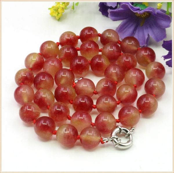 chains 8 10mm round red multicolor watermelon tourmaline necklace natural stone steering wheel clasp accessory neckwear jewelry making, Silver
chains 8 10mm round red multicolor watermelon tourmaline necklace natural stone steering wheel clasp accessory neckwear jewelry making, Silver