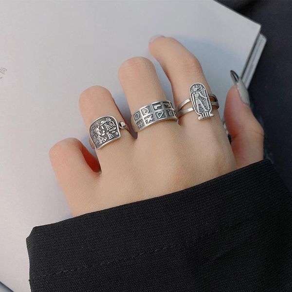 cluster rings silvology 925 sterling silver ancient symbols original retro abstract portrait pattern for women designers jewelry, Golden;silver
cluster rings silvology 925 sterling silver ancient symbols original retro abstract portrait pattern for women designers jewelry, Golden;silver