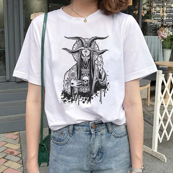 satan demon death scary evil women t shirt harajuku satanism reaper grim baphomet satanist horror womens 90s, White
satan demon death scary evil women t shirt harajuku satanism reaper grim baphomet satanist horror womens 90s, White
