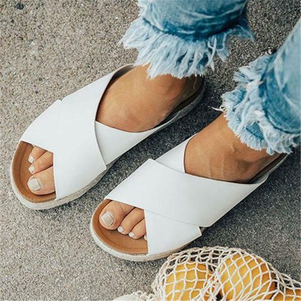 summer sandals comfy platform pu leather fashion slipper beach rope wedge simple women plus size 35-44 slippers, Black
summer sandals comfy platform pu leather fashion slipper beach rope wedge simple women plus size 35-44 slippers, Black