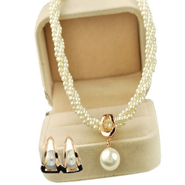 minimal temperament rice bead pendant necklace neck necklace girlfriend mother's day birthday gift earring necklace set wedding, Silver
minimal temperament rice bead pendant necklace neck necklace girlfriend mother's day birthday gift earring necklace set wedding, Silver
