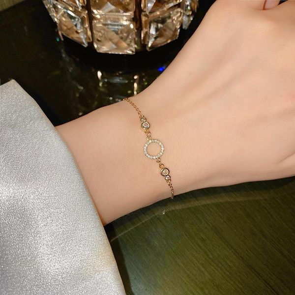 charm bracelets plain full sparkly zircon hollow circle for women ladies gold color thin chain accessories, Golden;silver
charm bracelets plain full sparkly zircon hollow circle for women ladies gold color thin chain accessories, Golden;silver