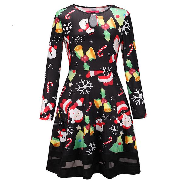 dress women up for retro printing long sleeve around the neck skinny christmas tree a line of fashion skirt, Black;gray
dress women up for retro printing long sleeve around the neck skinny christmas tree a line of fashion skirt, Black;gray