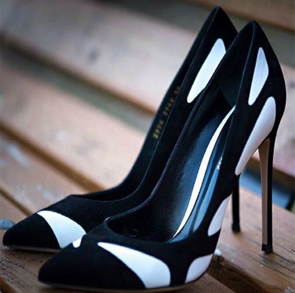 ladies shoes with heels black white mixed leather patchwork pointed toe pumps women slip-on stiletto dress
ladies shoes with heels black white mixed leather patchwork pointed toe pumps women slip-on stiletto dress